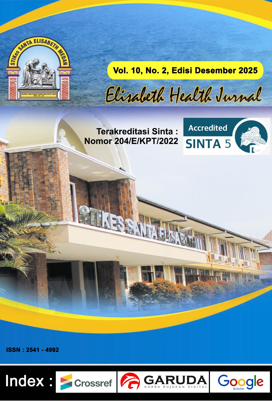 					View Vol. 10 No. 2 (2025): Elisabeth Health Journal 
				